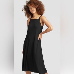 EILEEN FISHER CAMI JERSEY DRESS, SIZE XS.
